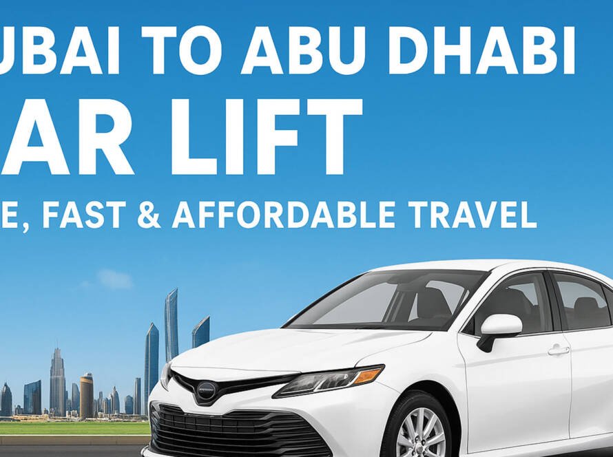 Dubai to Abu Dhabi car lift