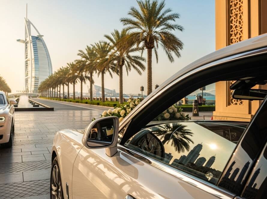 Wedding car ride Dubai: Luxury & Style for Your Big Day