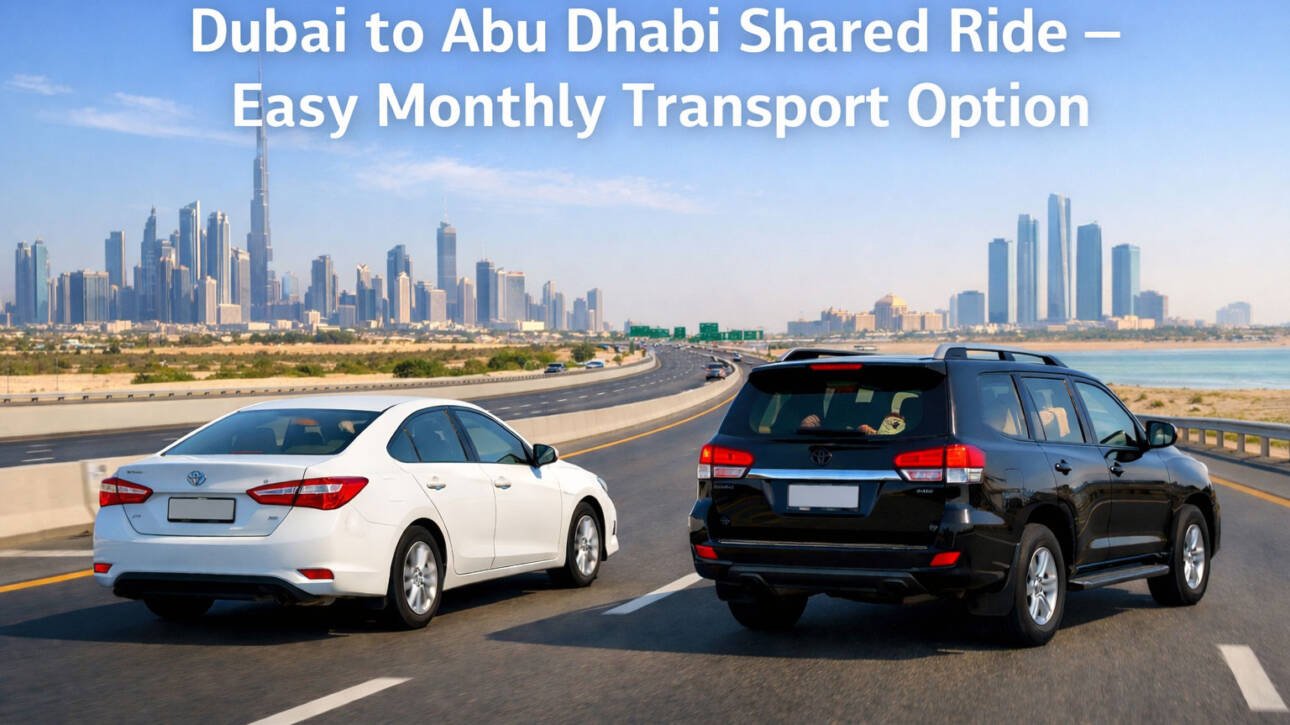 Dubai to AbuDhabi Transport Service – Monthly Pickup & Drop