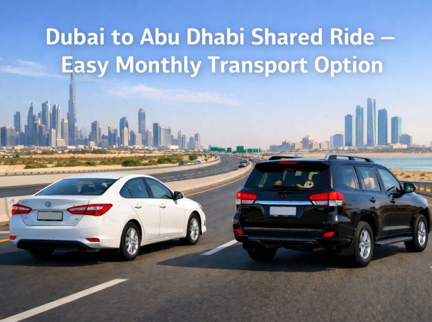 Dubai to AbuDhabi Transport Service – Monthly Pickup & Drop