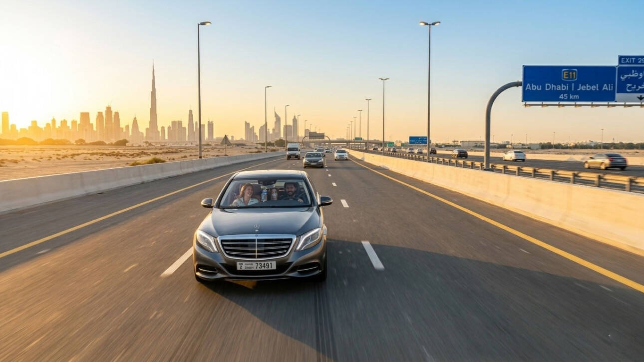 Safe & Reliable Monthly Car Pool – Dubai to Abu Dhabi Route