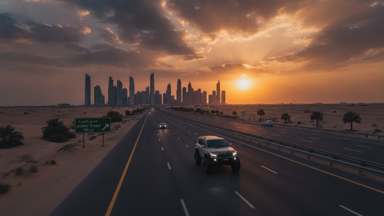 How Much Is Car Lift From Dubai to Abu Dhabi
